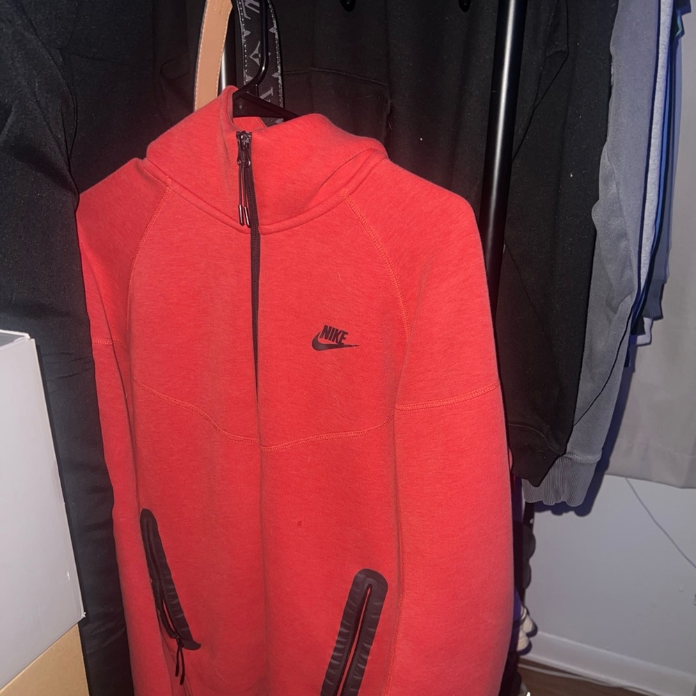 Nike Red Full-Zip Hoodie
